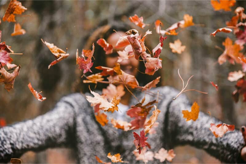 nature hike in fall