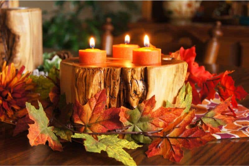 Fall-Themed Candle