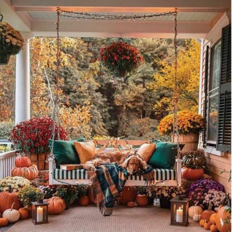 Cozy Autumn Porch