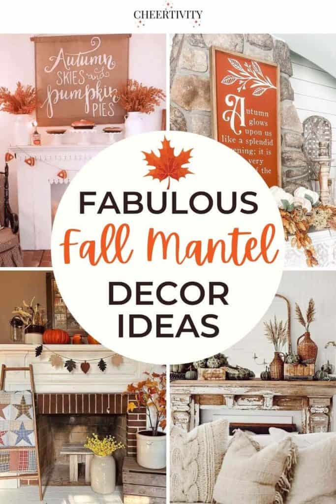 Easy Fall Mantel Decor Ideas | Cheertivity