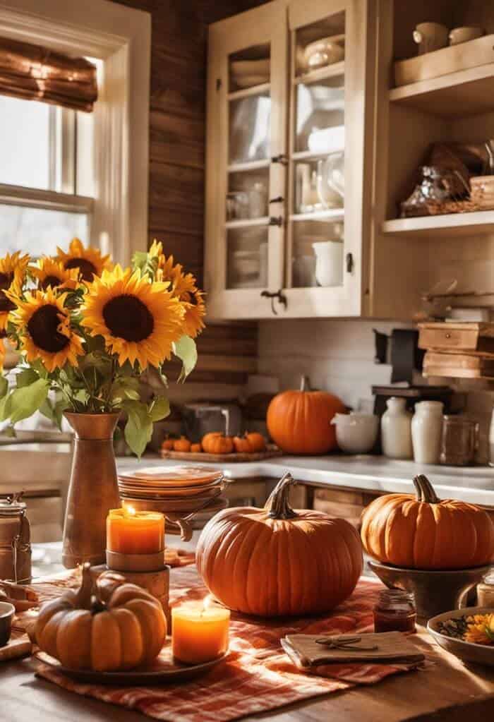 fall aesthetic kitchen