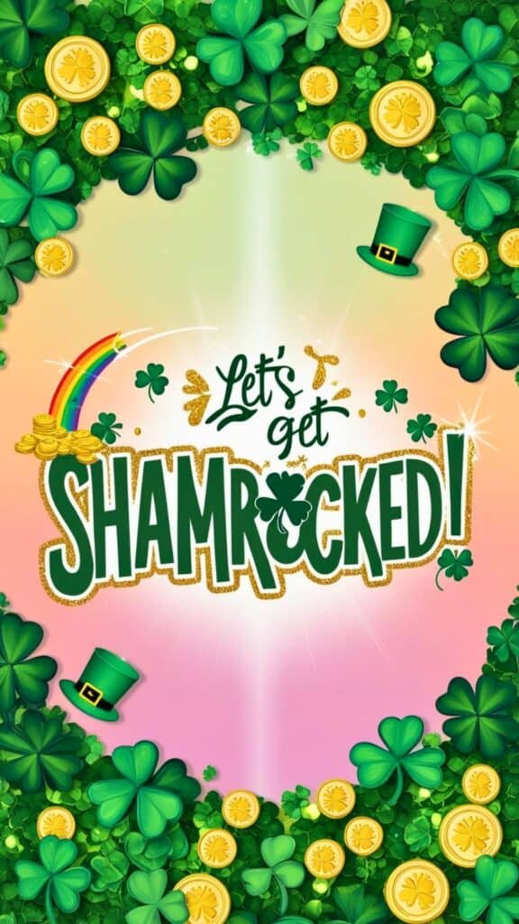 Let's Get Shamrocked Phone Background