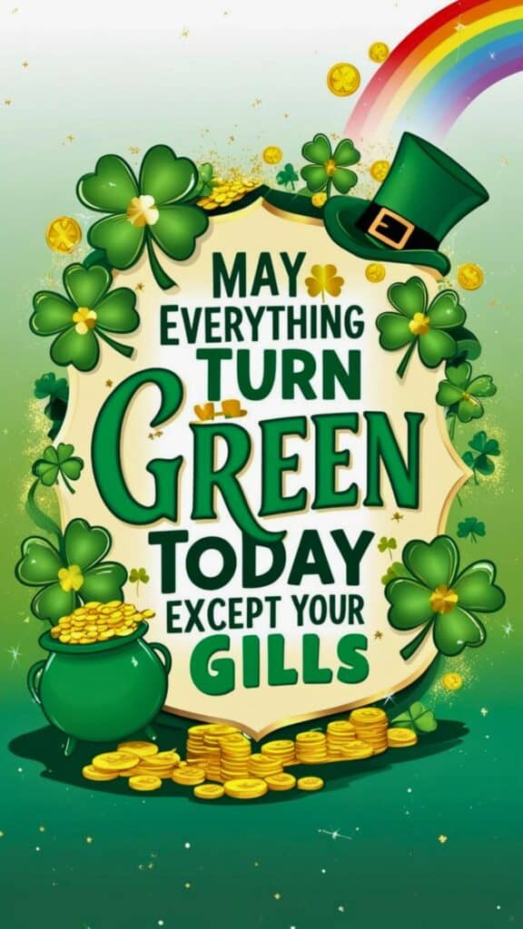 May Everything Turn Green Today Except Your Gills Wallpaper