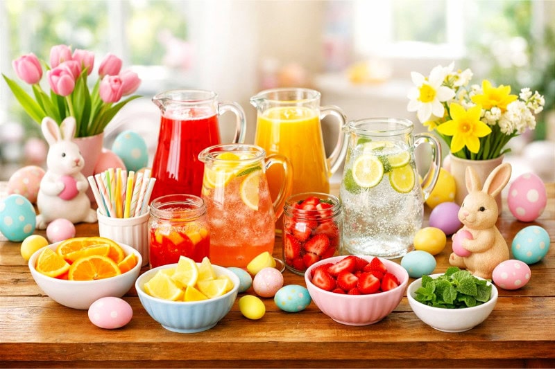 DIY Easter Mocktail Bar