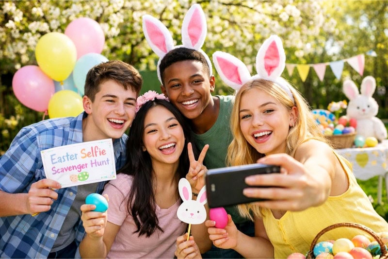 Easter Selfie Scavenger Hunt