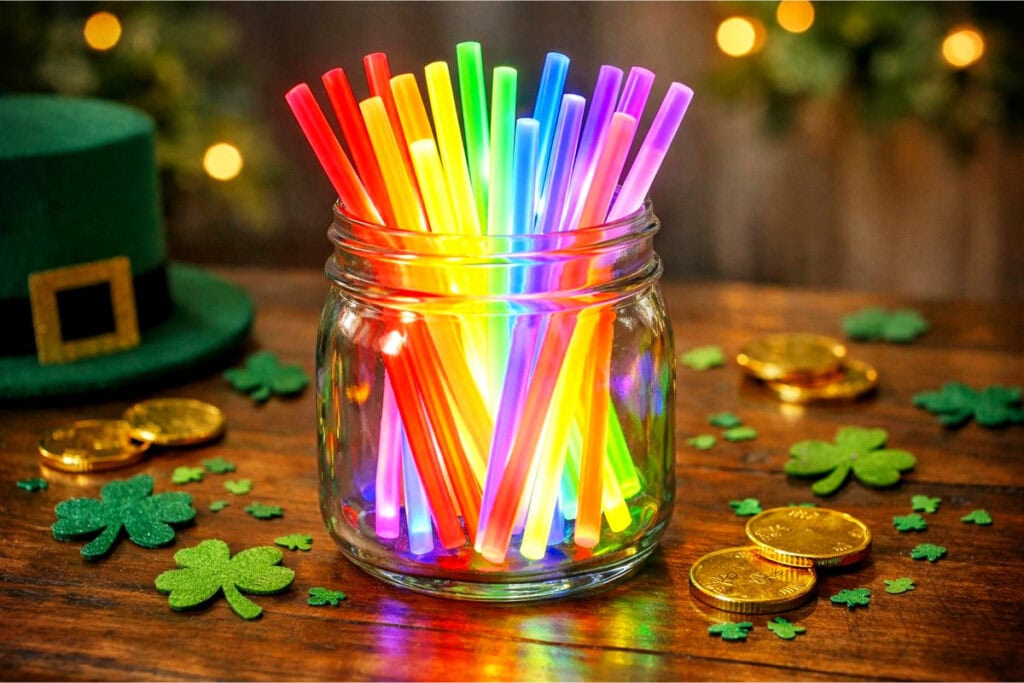 Glow Stick Rainbow Jar