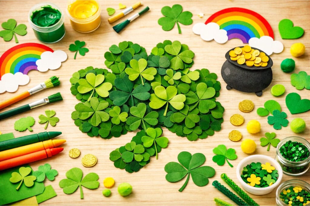 Shamrock Leaf Collage