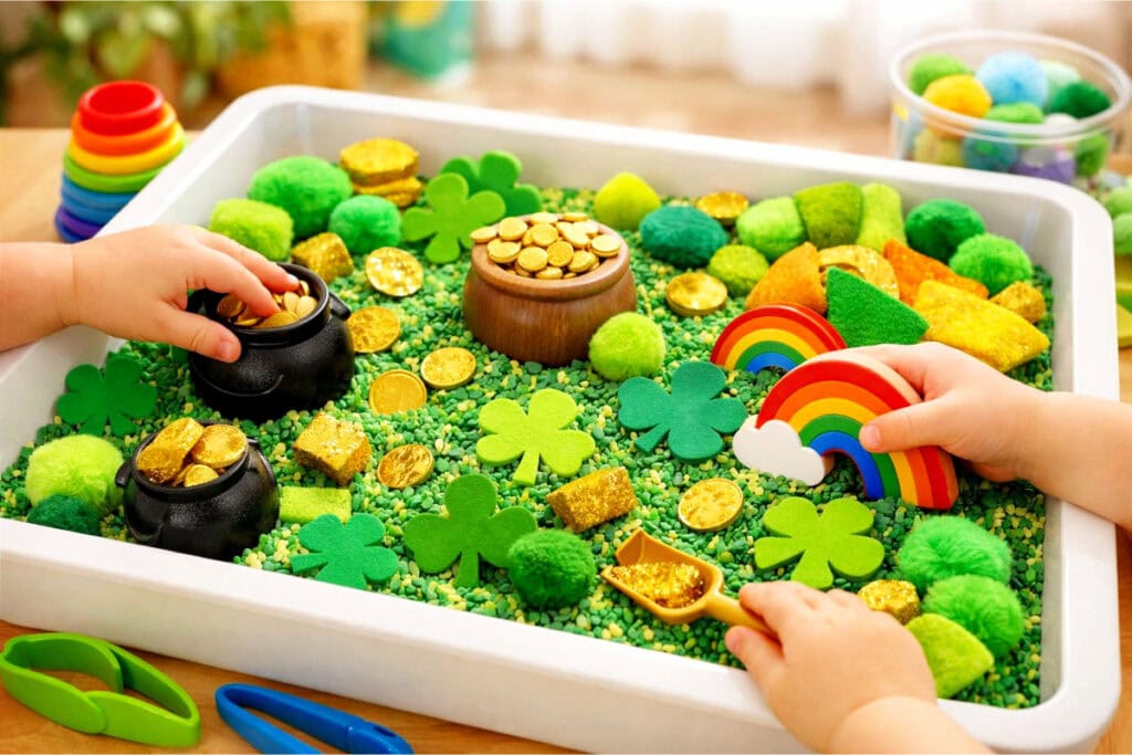 Shamrock Sensory Bin