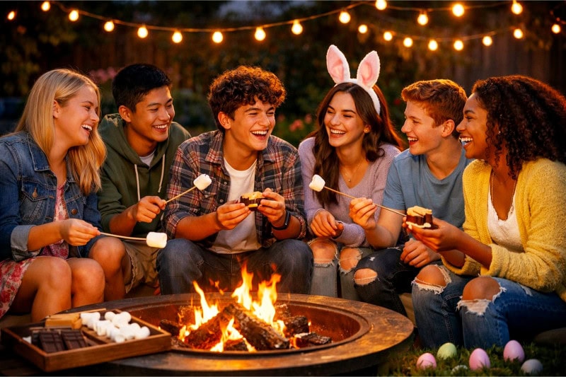 S’mores and Storytime Around Fire Pit