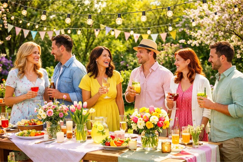 How to Set the Perfect Spring Party Ambiance