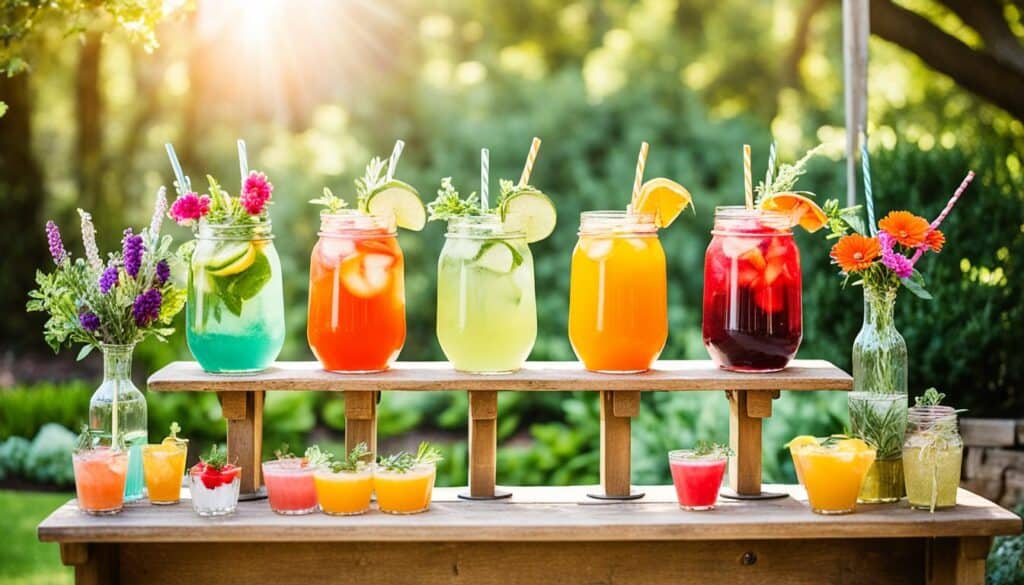 Mother's Day Garden Party Drink Station Ideas