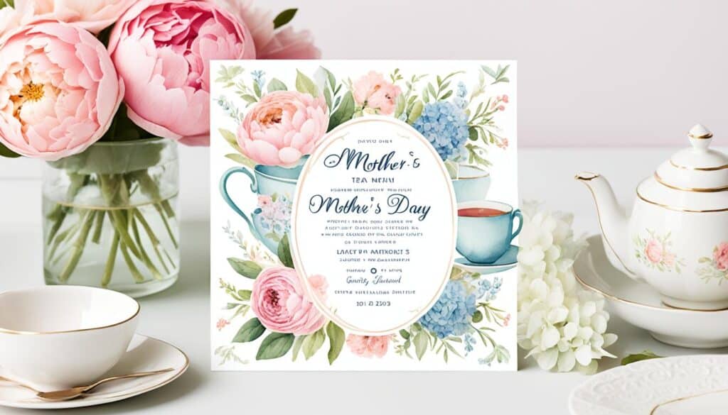 Mother's Day Tea Party Invitation Designs