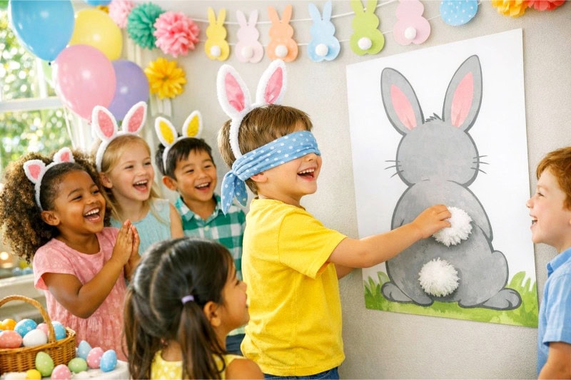 Pin the Tail on the Bunny game