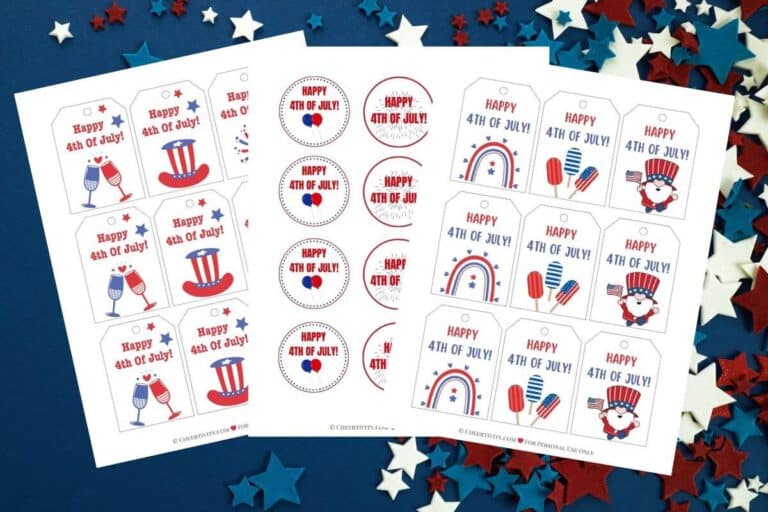 Free Printable 4th Of July Gift Tags