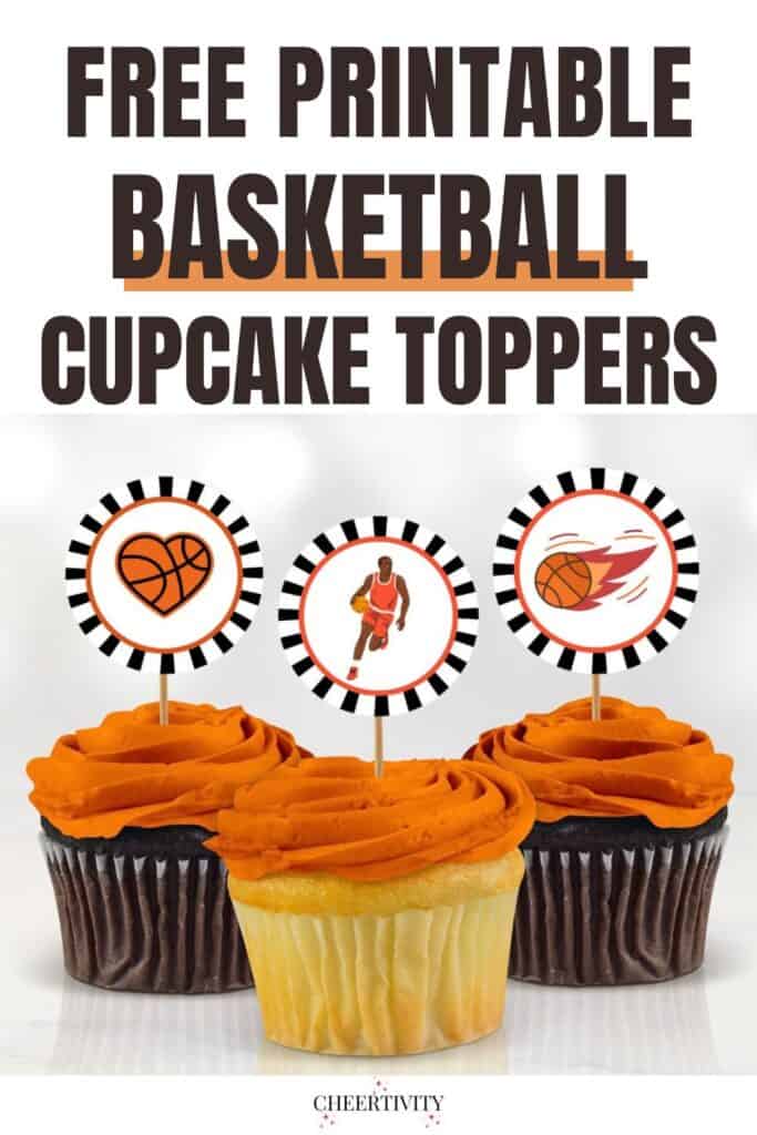 Free Printable Basketball Cupcake Toppers