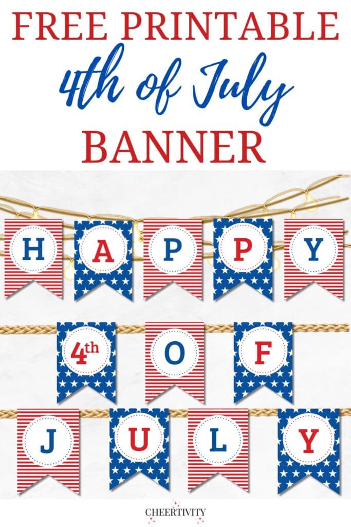 Free Printable 4th of July Banner