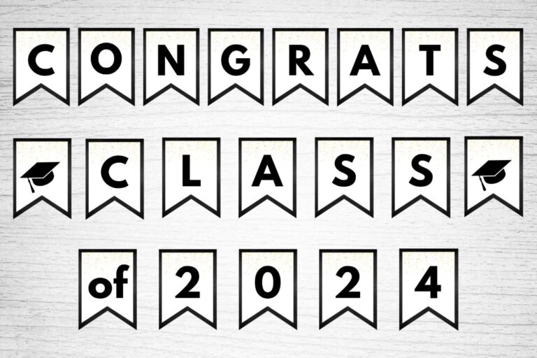 Free Printable Graduation Banner