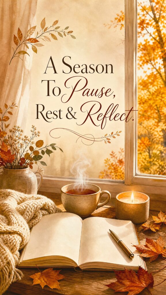 A Season to Pause, Rest and Reflect Phone Wallpaper