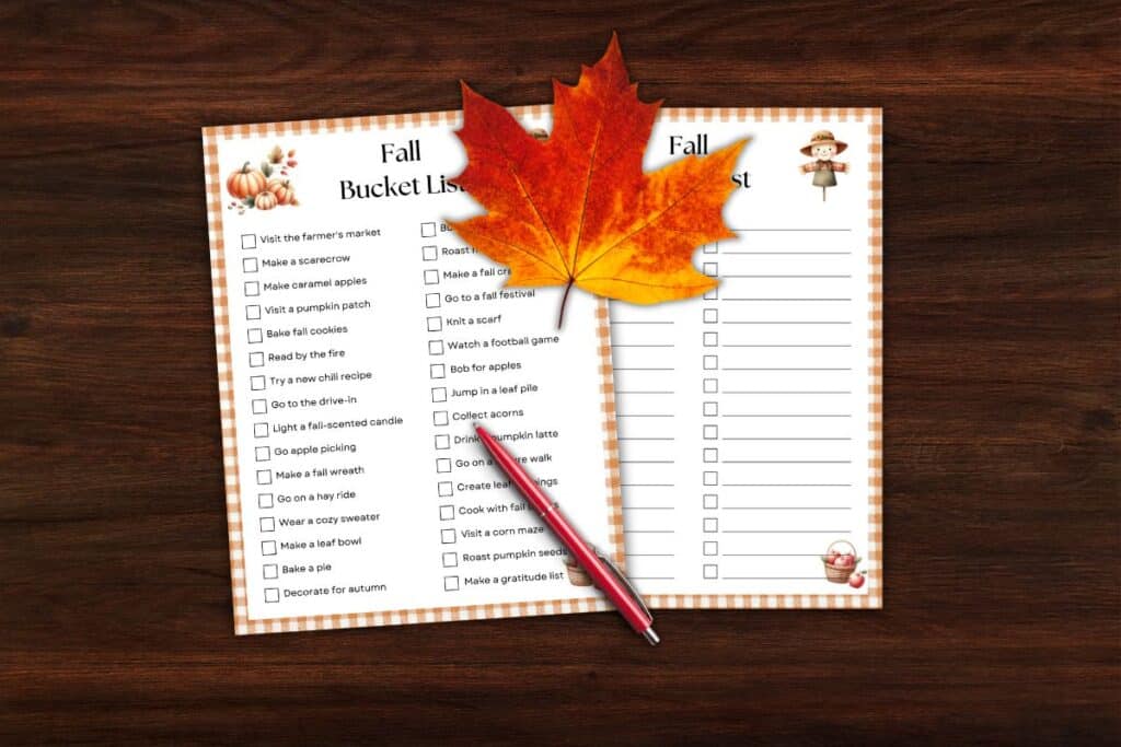 Fall Bucket List