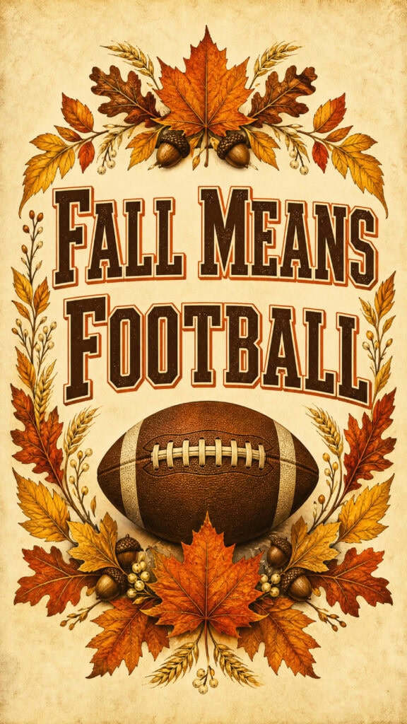 Fall Means Football Phone Wallpaper