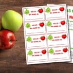 What Is Your Apple Name Printable