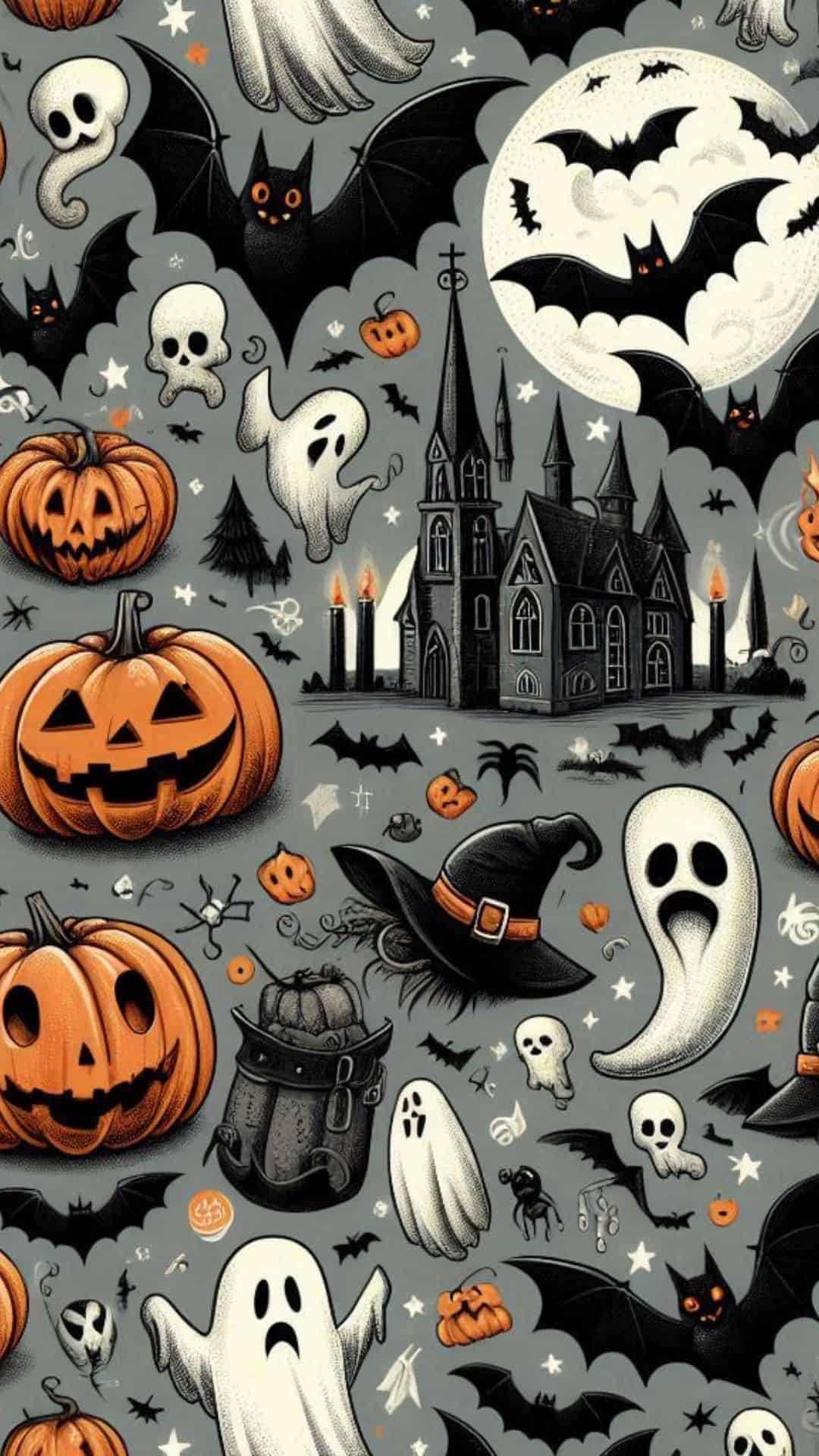 Dark Halloween Phone Background