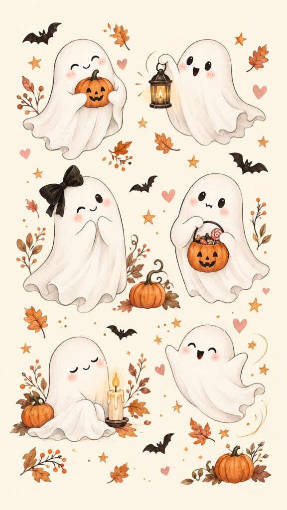 Ghosts Having a Halloween Party