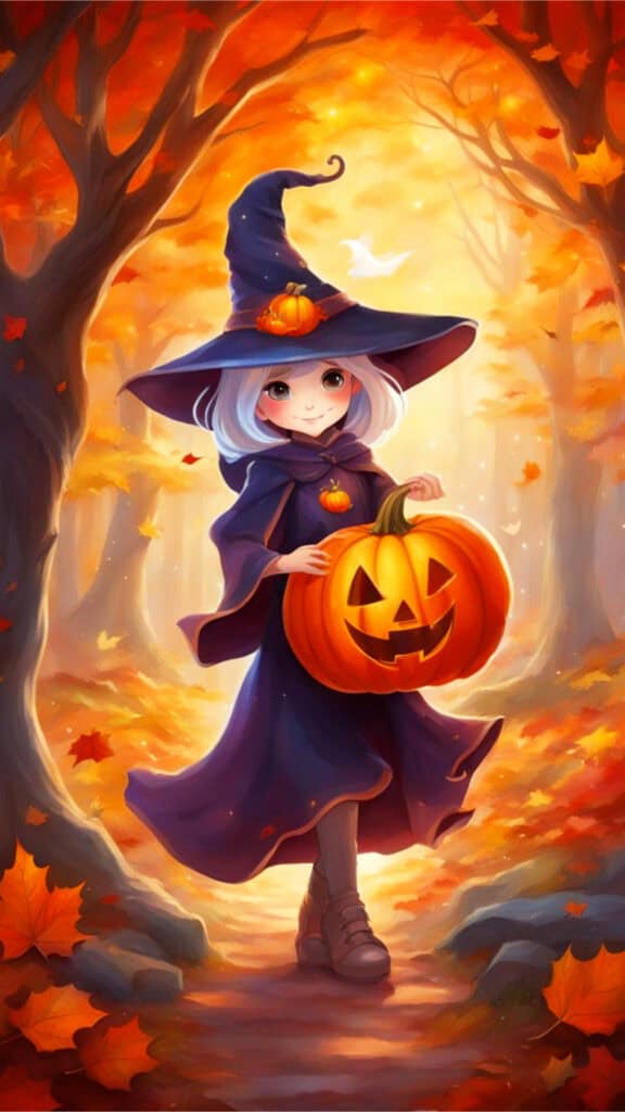 Halloween Witch Phone Wallpaper