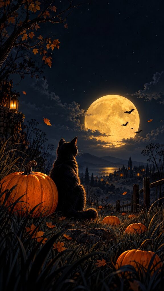 Midnight Pumpkin Cat