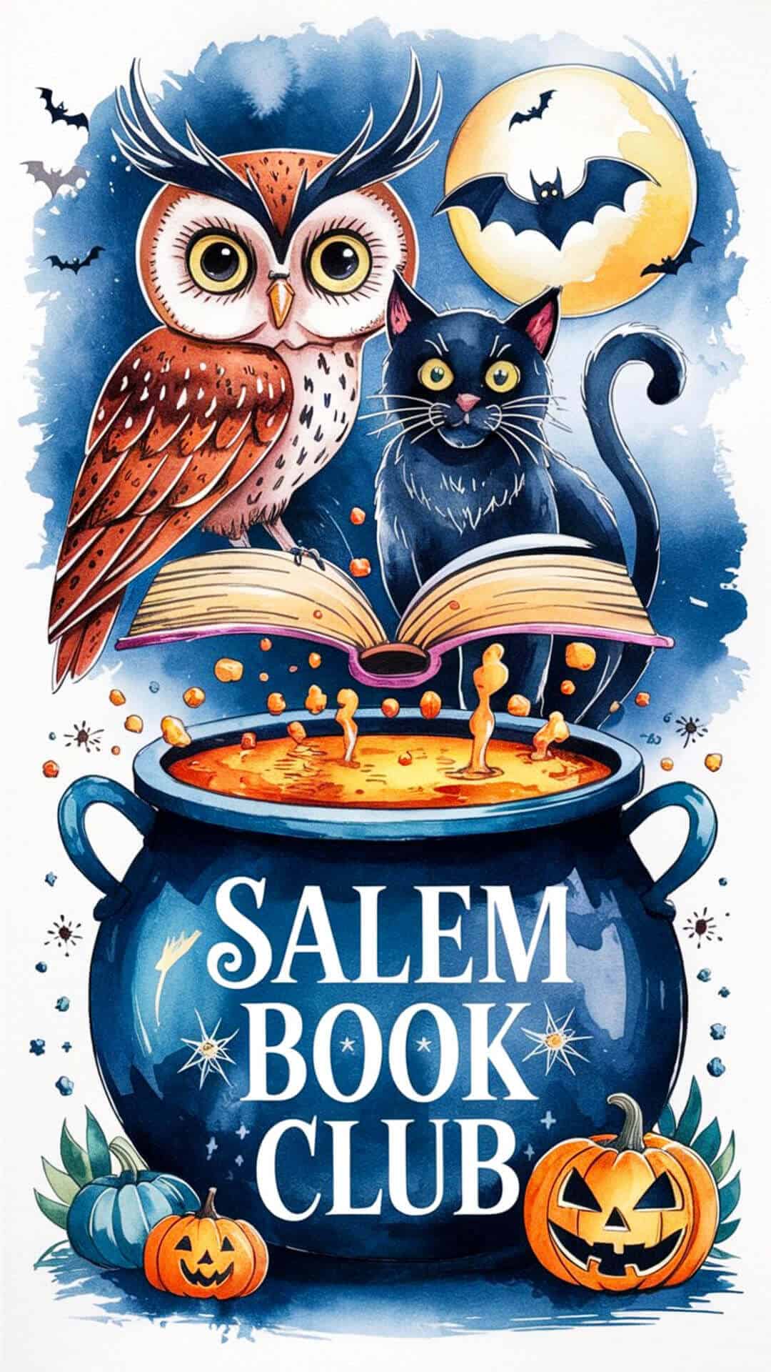 Salem Book Club Halloween Wallpaper