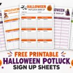 Free Printable Halloween Potluck Sign-Up Sheets featured