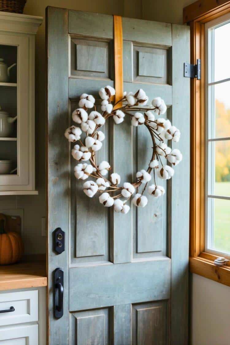 Cotton Stem Wreath