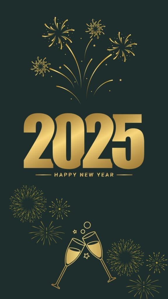 2025 Happy New Year Wallpaper 01