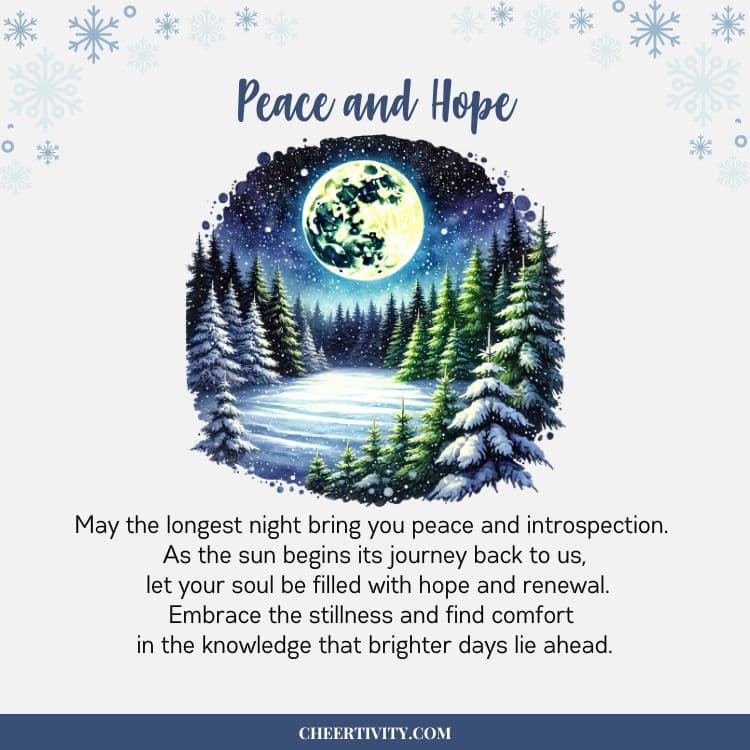 Winter Solstice Blessing for Peace and Hope