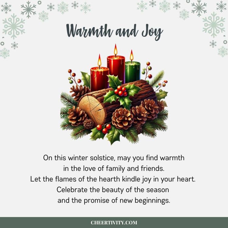 Winter Solstice Blessing for Warmth and Joy