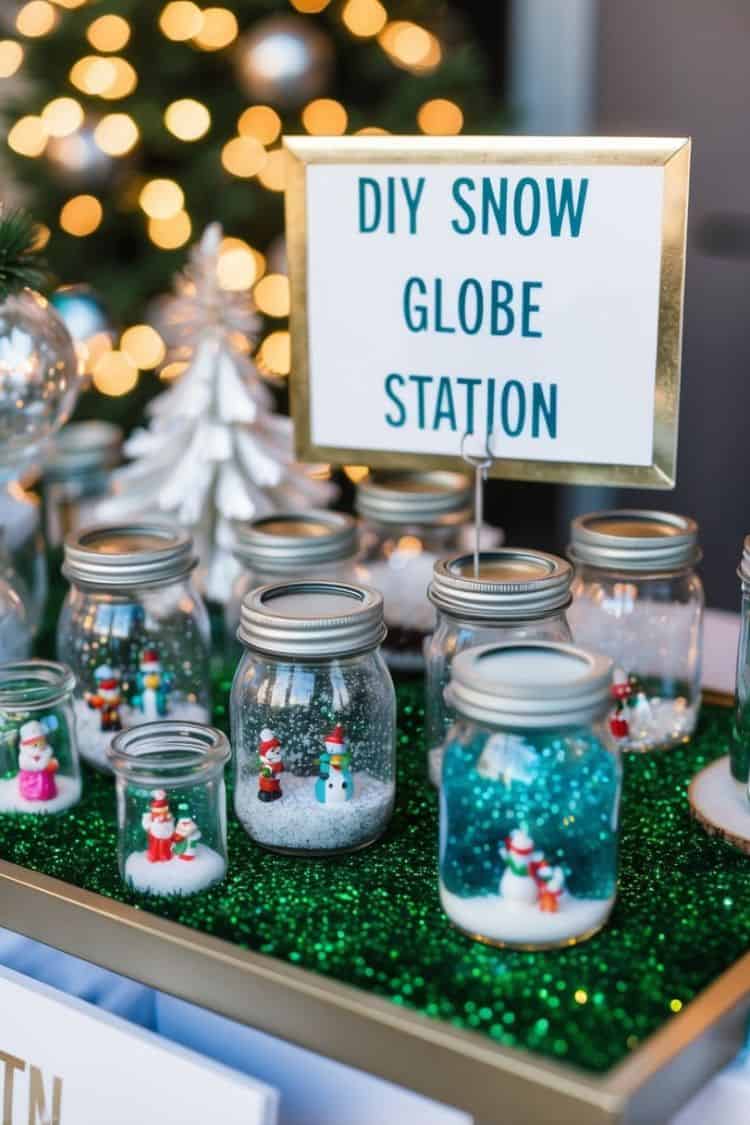 DIY Snow Globe Station