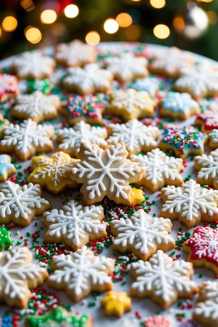 Snowflake Cookie Decorating