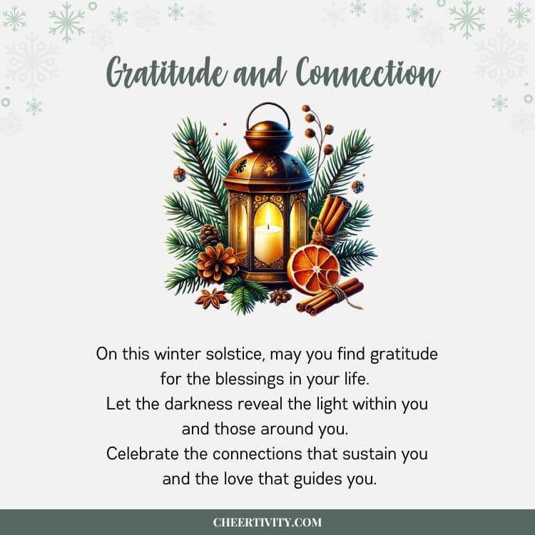 Winter Solstice Blessing for Gratitude and Connection