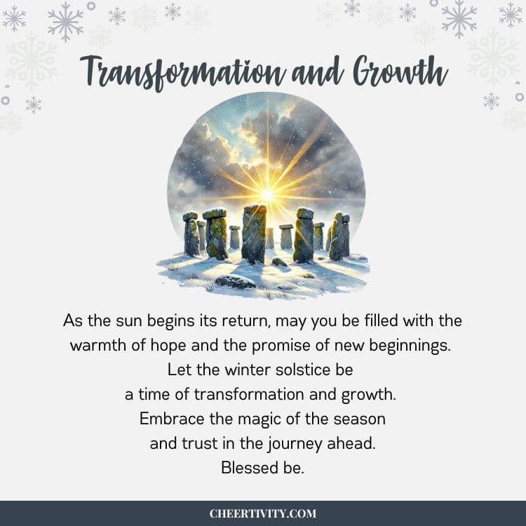 Winter Solstice Blessing for Transformation and Growth