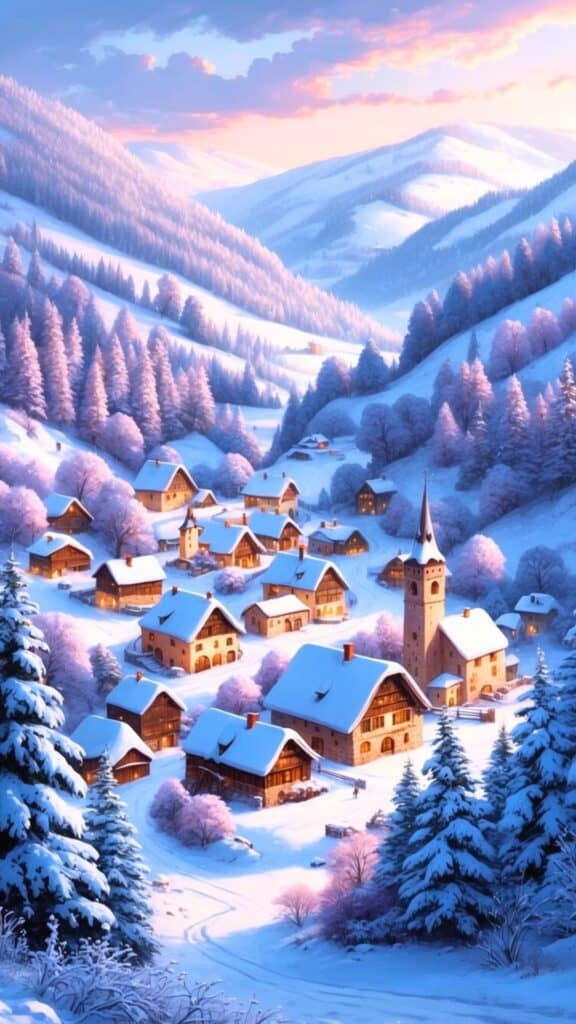 Charming Snowy Villages