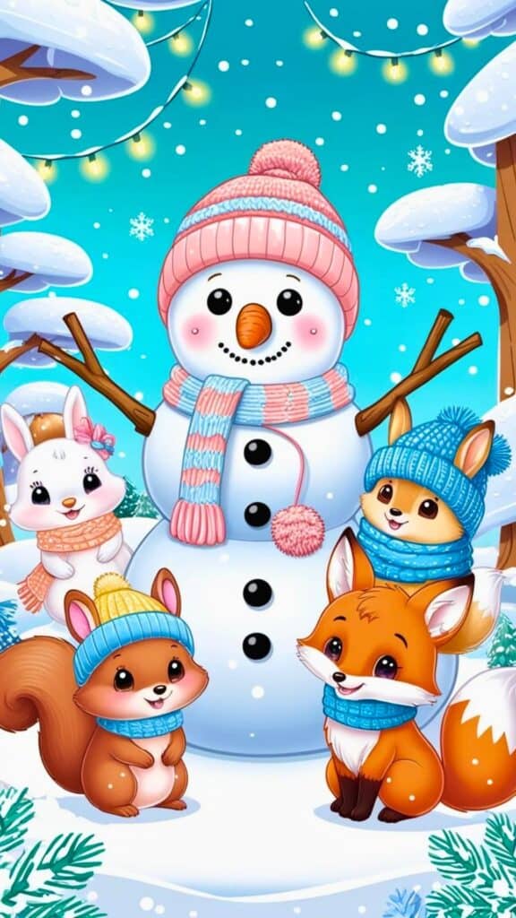 Cute Kawaii Winter Wallpaper