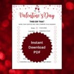 Free Valentine's Day This Or That Game Printable