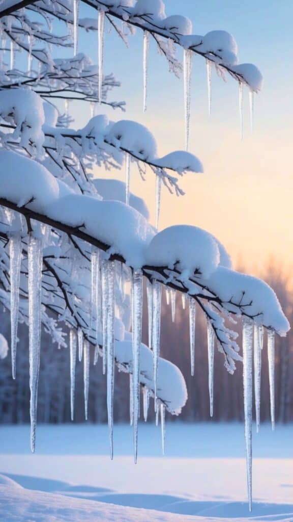 Icicle Adorned Branches