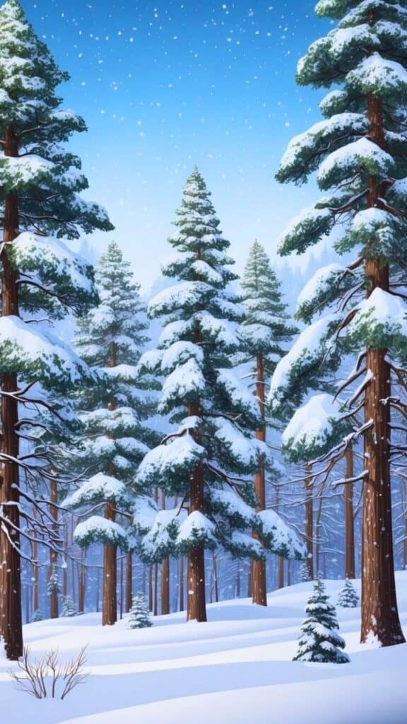 Snow-Covered Pine Trees