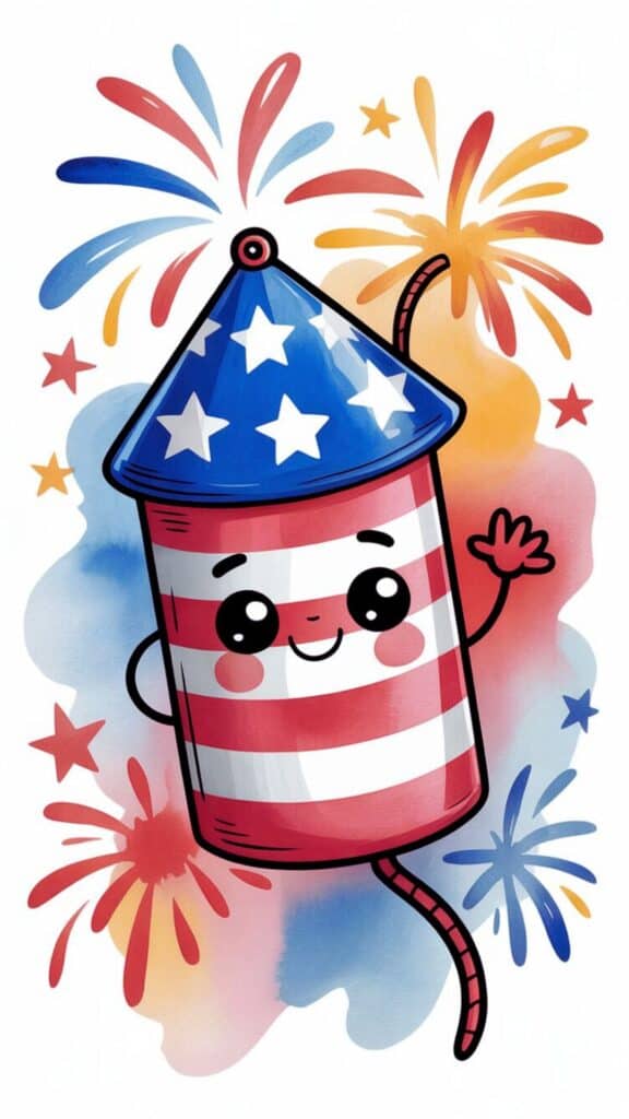 Kawaii Firecracker Wallpaper