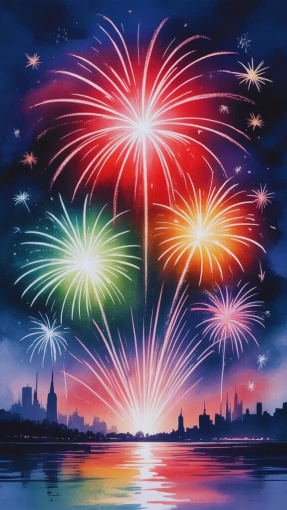 Fireworks Phone Wallpaper