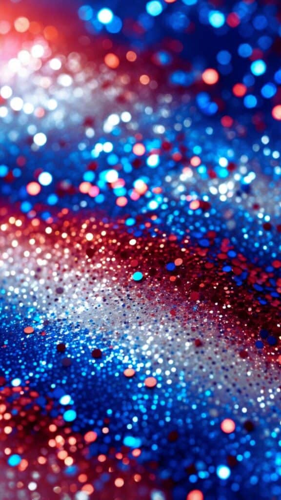 4th of July Glitter Wallpaper