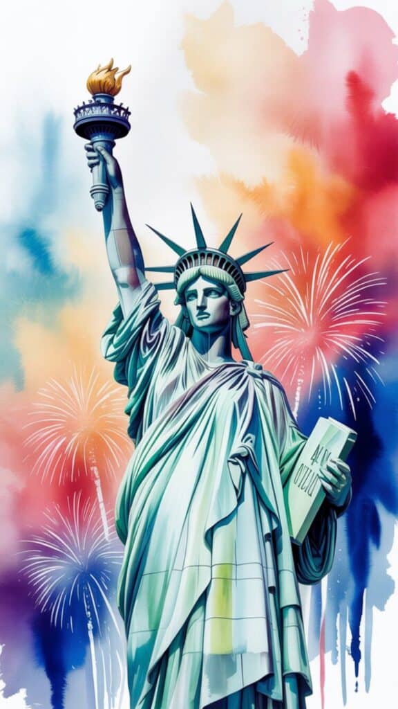 Statue of Liberty Phone Background