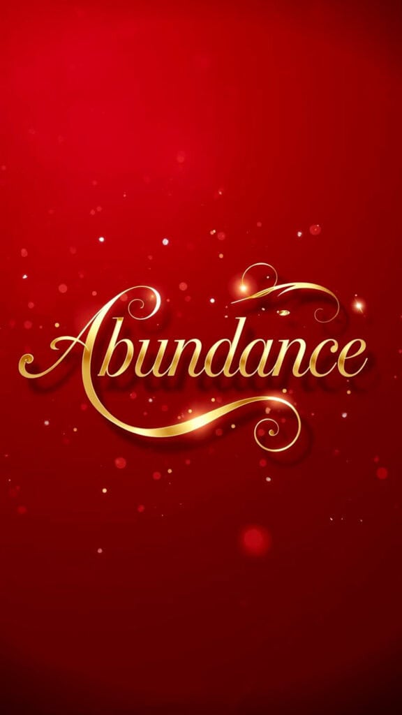 Abundance Word of the Year Phone Wallpaper