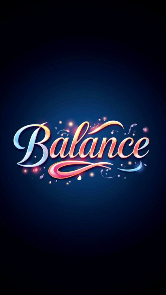 Balance Word of the Year Phone Wallpaper